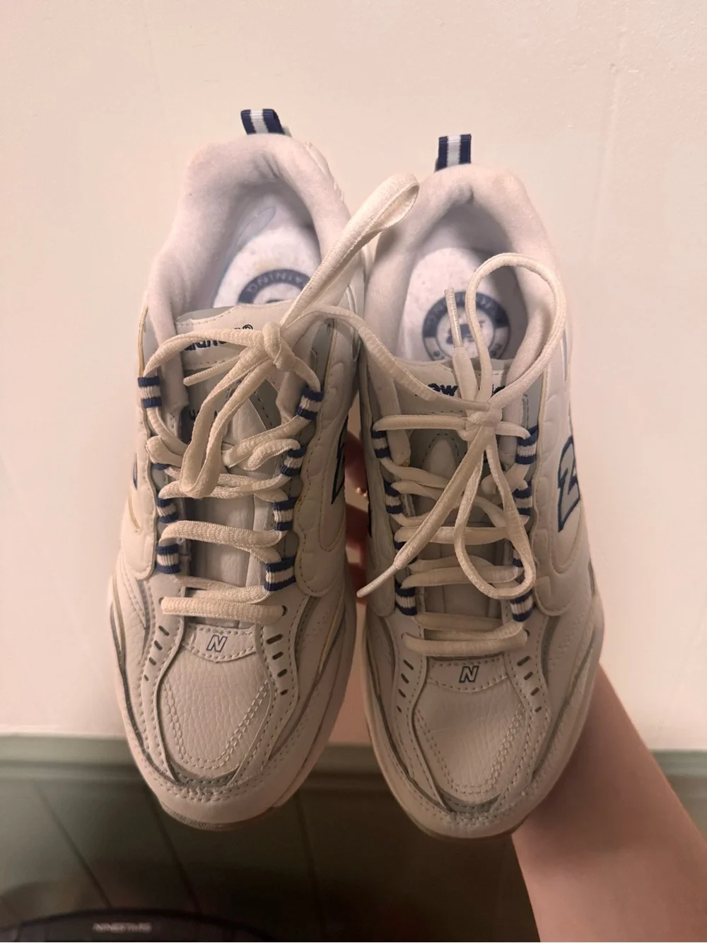 New Balance 407 White Navy Sneakers Women’s 7.5B WX407TWM